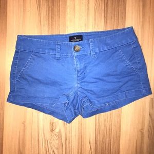 Royal Blue American Eagle Shortie Shorts